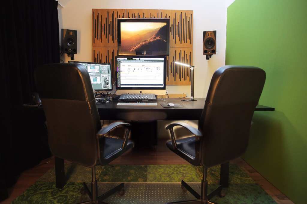 cellule son studio post-production Bruxelles ADN Studio