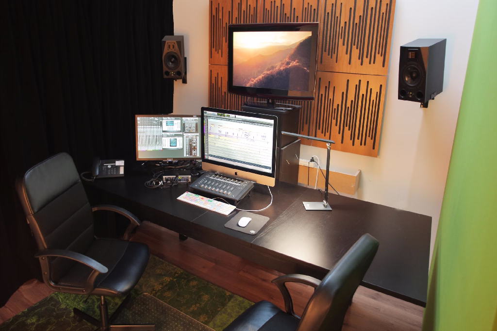 cellule son studio post-production Bruxelles ADN Studio