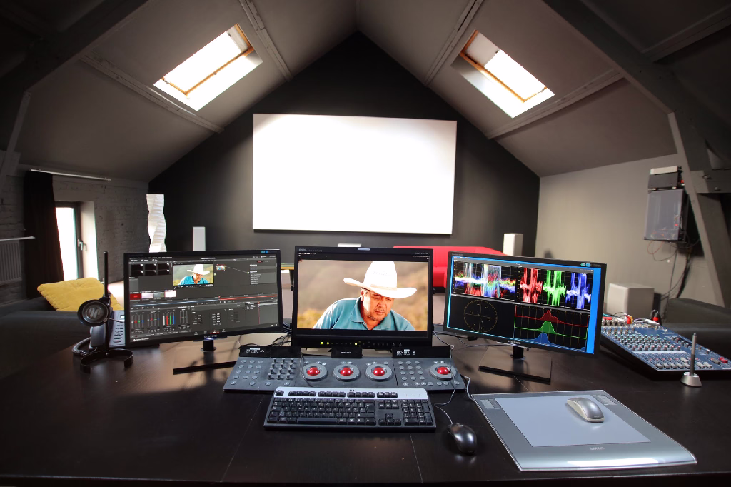 salle projection studio post-production Bruxelles ADN Studio